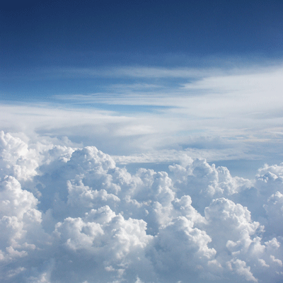clouds from the air