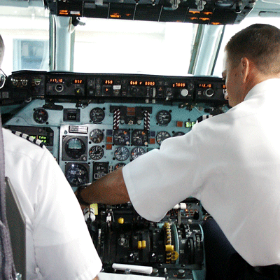 cockpit - RDU to Chicago