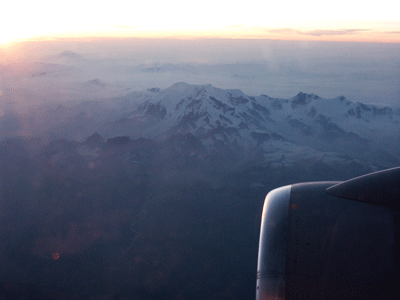 our first sight of the mountains